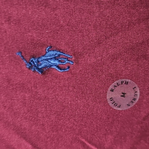 Polo by Ralph Lauren Men's Burgundy Long Sleeve Shirt Medium New - Picture 4 of 6